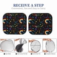 thumbnail image 5 of Kdxio Cartoon Pride Lgbt Print 2-Piece Sun Shade Front Windshield - Foldable Car Front Window Sunshades for Most Sedans SUV Truck, 5 of 6