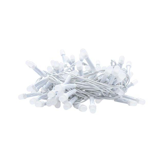 Serie Luz Led Blanca 140 Focos 8 Funciones 7 m Cable Blanco Importadora La Merced Plástico Alta Resistencia