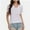 White, variant on Women's Swiss Dot Blouse - Sheer Puff Short Sleeve Lace Trim V-Neck Casual Dressy Top
