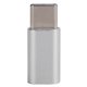 thumbnail image 1 of Adaptador tipo C Micro transferencia Aleación de aluminio Enchufe Mini cargador OTG para transmisión de datos (Plata), 1 of 8