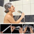 thumbnail image 4 of Disposable Shower Caps Clear Plastic Elastic Bath Cap Waterproof Hair Caps, 4 of 5