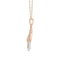 thumbnail image 3 of 10K ROSE GOLD 1.25 CARAT 1.50 INCHES REAL DIAMOND PENDANT NECKLACE WITH ROSE GOLD CHAIN, 3 of 3