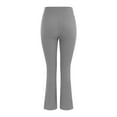 thumbnail image 4 of frariair Womens Yoga Pants with Pockets Plus Size Flare Leg Leggings Stretchy High Waisted Bootcut Wide Leg Yoga Pant Gray 1 PC, 4 of 6