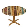 thumbnail image 3 of HAOXIT Orange Vintage African Tribal Enthic Pattern Round Dinner Tablecloth,Washable Spill Proof Table Cloth, Table Cover for Kitchen Dining Room Party,Desk Clothes for Indoor &amp; Outdoor 42-46, 3 of 8