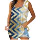 thumbnail image 2 of Puntoco Camisetas ajustadas para mujer Camiseta sin mangas estampada para mujer Top holgado, 2 of 5