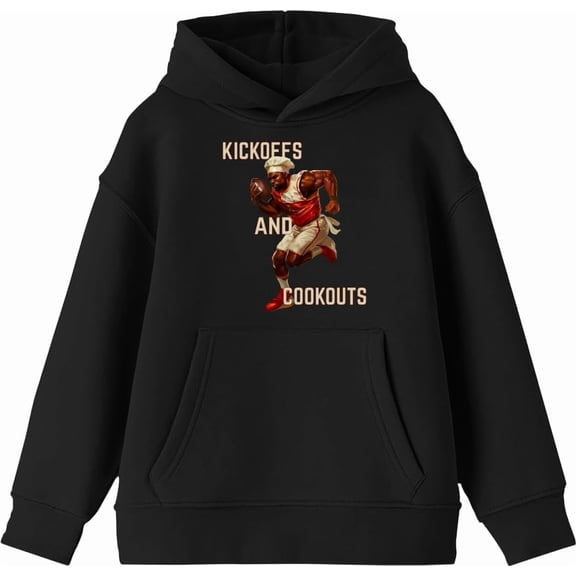 Go Sports! But Where's the Food? Youth Royal Blue Long Sleeve Hoodie-Medium