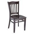 thumbnail image 1 of Chaise d'Appoint Hybride en Noyer avec Assise en Bois (Lot de 2), 1 of 2
