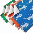 thumbnail image 1 of 12 hojas de papel para envolver fútbol, ​​4 estilos, rollo de papel para envolver regalos de rugby, balón deportivo, papel para manualidades, papel para arte, plegado plano., 1 of 9