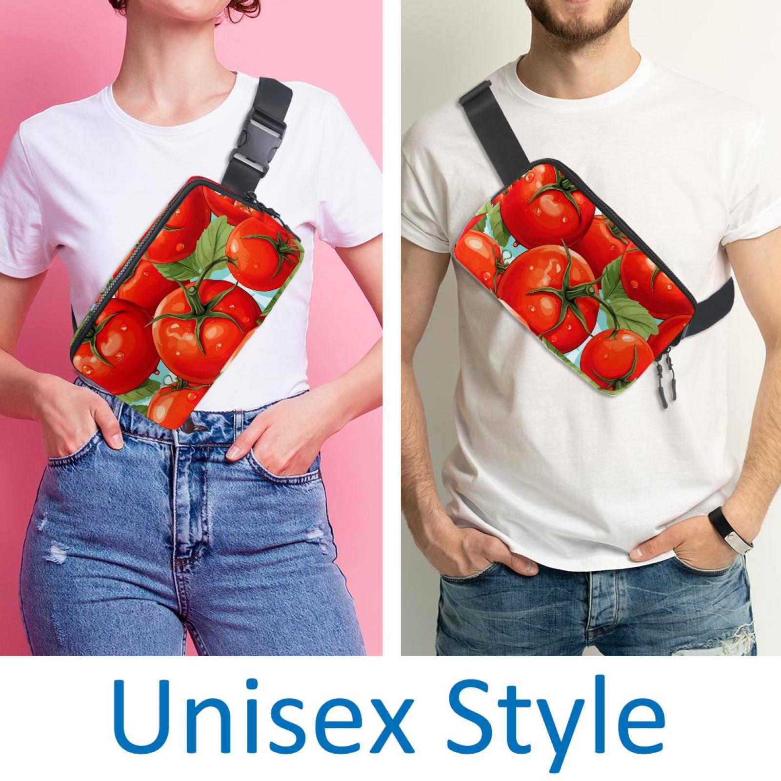 Tomatoes Lightweight Adjustable Sling Bag with Extension Strap - Unisex Fanny Pack Waist Packs