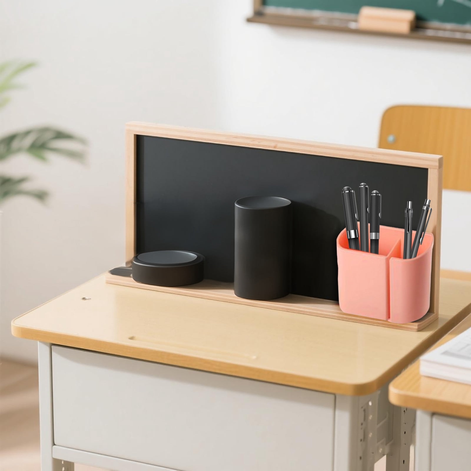 Pen Holder for Refrigerator and Whiteboard, Dry Erase Marker Holder with Generous Compartments, Strong Storage for Pens Pencils Locker Accessories 6 Pcs