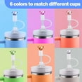 thumbnail image 2 of WuPing 6 Pcs Diamond Straw Topper for Stanley Cup 40/30 Oz and Simple Modern Tumblers - Reusable Cover Accessories, BPA-free, 2 of 7
