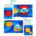 thumbnail image 2 of Kids Car Adventure Toy Educational Adventure Rail Car Race Track with 4PCS Cars, 2 of 10