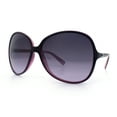 thumbnail image 5 of Womens Oversized Thin Plastic Butterfly Designer Fashion Chic Sunglasses All Purple, 5 of 8