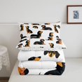 thumbnail image 5 of Homewish Funny Dachshund Twin Comforter Sets,Kawaii Dog Bedding Set,White,Polkadot Reversible,2 Pieces,1 Comforter and 1 Pillowcase, 5 of 7