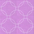 thumbnail image 1 of Ahgly Company Indoor Square Patterned Violet Purple Area Rugs, 4' Square, 1 of 6