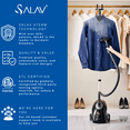 thumbnail image 4 of SALAV Black Continuous Steam Upright Standing Garment Steamer with Extra Large Water Tank, 4 of 8