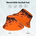 thumbnail image 2 of Balery Halloween With Black Bats Sombreros para el sol para hombre y mujer, sombrero de pescador con UPF 50+, 2 of 6