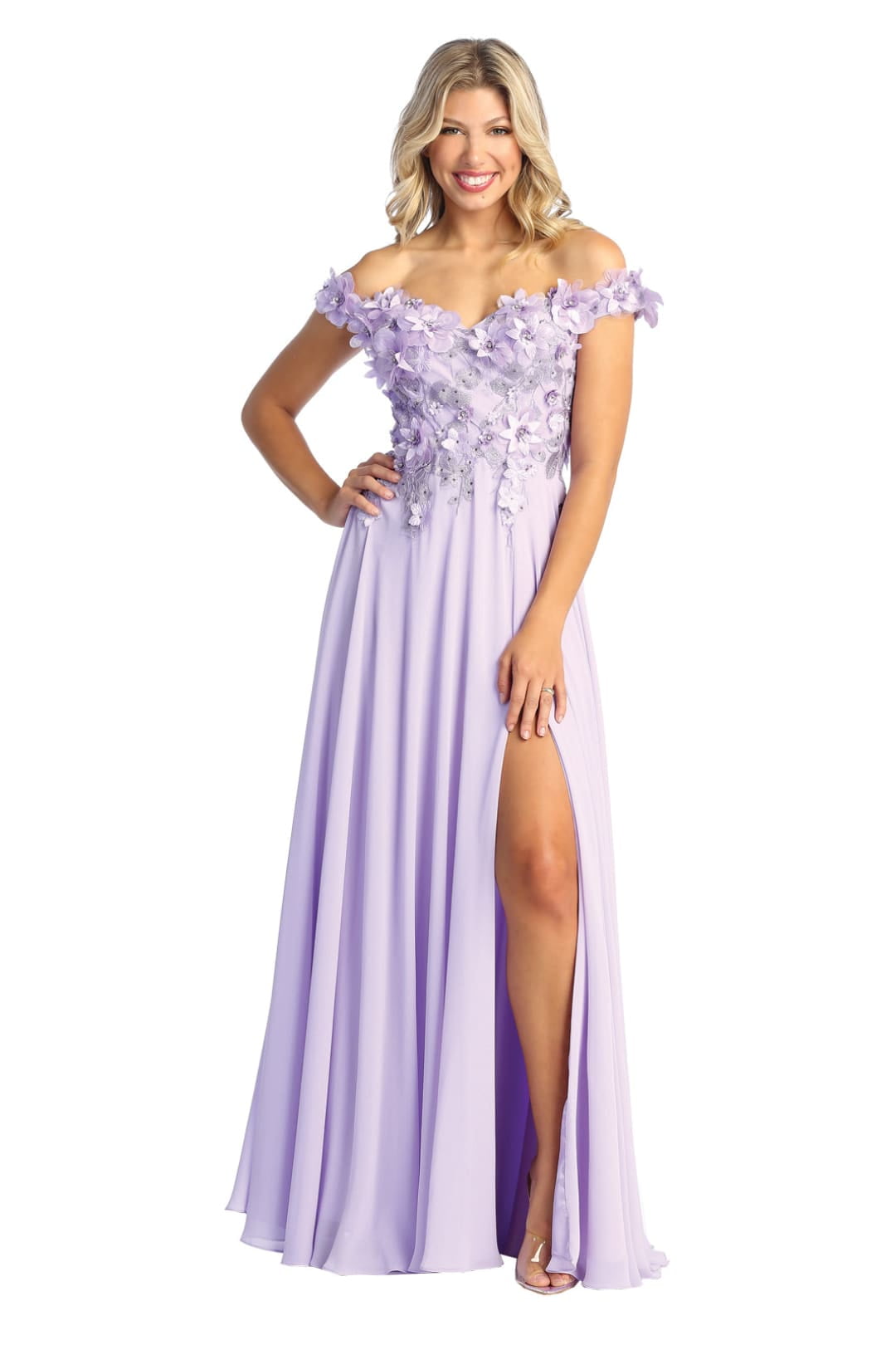 Buy Floral Bridesmaid Dress in Ivory (Size 14) at Ubuy Kuwait