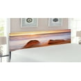 thumbnail image 2 of Beach Headboard, Fantasy Seascape in Exotic Hawaiian Water Sea Sky Peace Relax Theme in Nature Print, Upholstered Decorative Metal Bed Headboard with Memory Foam, King Size, Cream White, by Ambesonne, 2 of 4