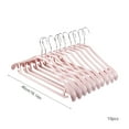 thumbnail image 3 of Plastic Clothes Hanger, Extra Thick Plastic Wide Shoulder Adult 360 Degrees Rotate Slip Resistant Standard Clothing Hanger Ideal for Everyday Use,10 Pack, 3 of 6