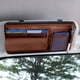 thumbnail image 5 of Organizador para Visera de Sol de Auto con Caja para Gafas | Bolsa de Cuero para Tarjetas con Clip para Identificación y Recibos | Gran Capacidad 12.2x6.7 in | Para Auto, SUV, Camión | Varios, 5 of 6