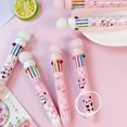 thumbnail image 3 of 12pcs Cute Ten Color Ballpoint Pen Hand Pressure Pen Gel Pen Student Learning Stationery Small Gift Reward, 3 of 4