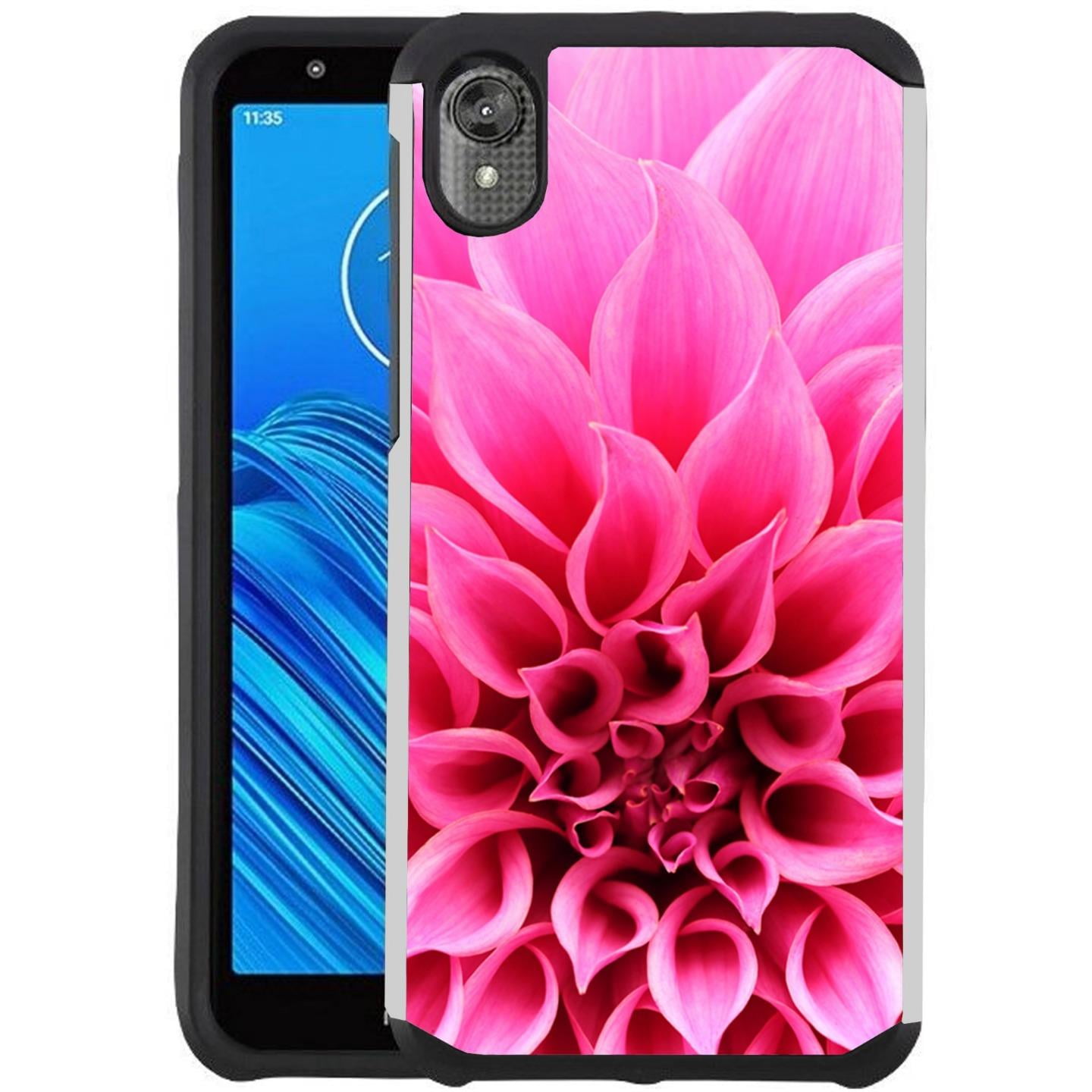 Motorola Moto E6 Phone Case Colorful Design Hybrid Armor Case