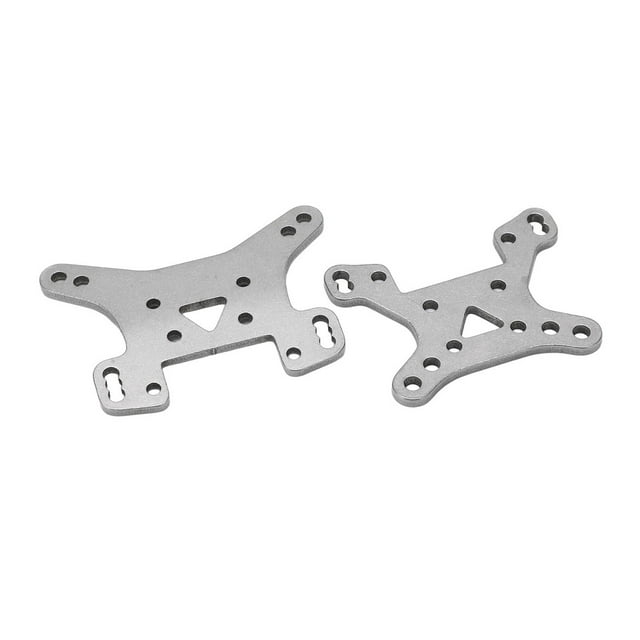 Juego de placa de Torre de amortiguación BuyWeek Torres de amortiguación RC 1/14 Aleación de aluminio Plata