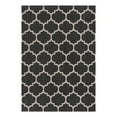 thumbnail image 3 of Unique Loom Decatur Collection Area Rug - Trellis (5' x 7' 2" Rectangle Black/Ivory), 3 of 10