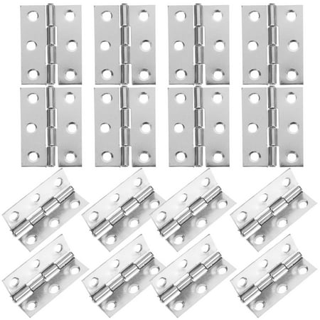 Raindrops 20Pieces Hinges Furniture Hinges 2Inch 6Hole 44*32*1mm Silver Durable