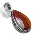 thumbnail image 2 of Natural Noreena Jasper Gemstone Handmade 925 Sterling Silver Pendant 2.36", 2 of 2