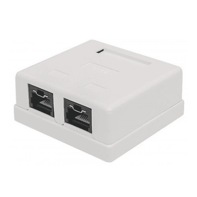 CAJA PARA PARED ROSETA RJ45 CAT5e 2 Ptos C Intellinet 790826 | Walmart ...