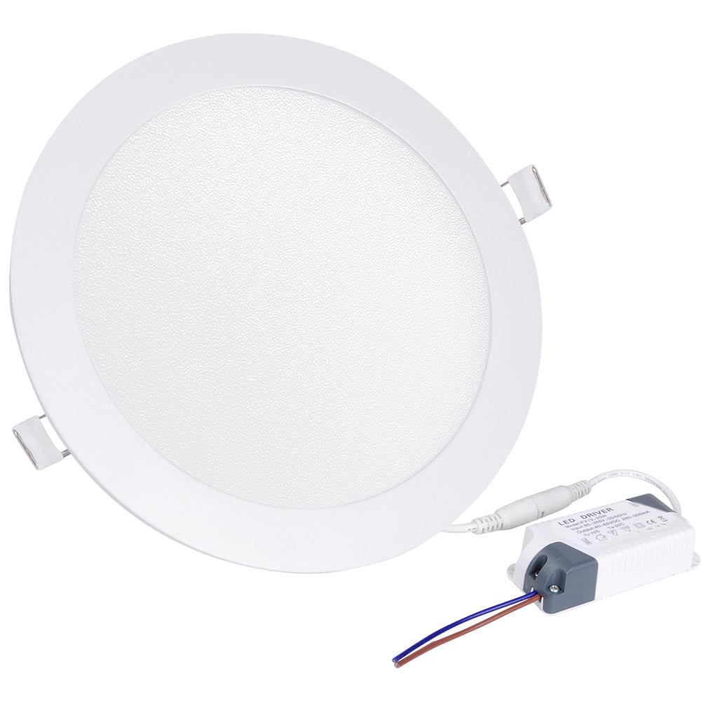 15W Dimmable Ultra Slim Flat LED Recessed Panel Ceiling Light Lamp Cool White BT 