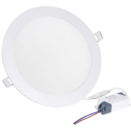 Yescom LED Recessed Ceiling Round Panel Down Bright Light Downlight White Lamp W/