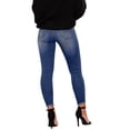thumbnail image 5 of Women's Ripped Distressed Destroyeds Straight Fit Denims Pants Fashion Casual Skinnys Jeans Ripped Jeans Gifts, 5 of 9
