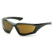 Black Padded Frame/Coffee Anti-Fog Lens