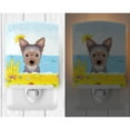 thumbnail image 2 of Caroline's Treasures BB2100CNL Yorkie Puppy Summer Beach Ceramic Night Light, 6x4x3", multicolor, 2 of 2