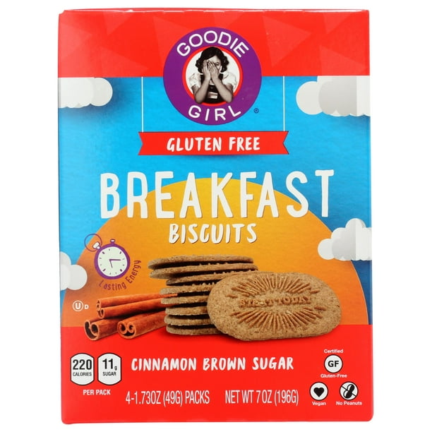 Gluten Free Sugar Free Biscuits Goodie Girl Gluten Free Breakfast Biscuits Cinnamon Brown Sugar 7oz Pk6