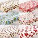 thumbnail image 3 of Manteles navideños, manteles rectangulares de 110x180 cm con diseño de flor de pascua navideña, mantel rojo para mesa de comedor navideño, mantel navideño de tela lavable para picnic, boda, Navidad (A, 3 of 5