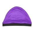 thumbnail image 5 of Wave Cap, Silk Stocking Wave Caps for 360 Waves, Silky Durag for Men, Stain Caps Purple, 5 of 5