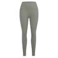 thumbnail image 7 of KANG Fashion Women's Seamless High Waist Yoga Pants Tummy Control Butt Lifting Design 9 Inch Cropped Length Non See Through Stretchy Fitness Leggings For Pilates Running And Workout Grey 6, 7 of 7