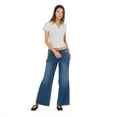 thumbnail image 3 of Forever 21 Women’s Collared Button Down Top with Ruffle Hem, Cinched Fit, White, XS, 3 of 6