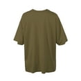 thumbnail image 3 of A2Y Women's Solid Cotton Oversized Drop Shoulder Boyfriend Box Tee Dusty Olive S, 3 of 3