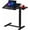 Black, variant on WSA Overbed Table with Wheels, Adjustable Height Rolling Laptop Desk for Bed & Sofa, C-Shaped Mobile Bedside Table with Side Tray & Cup Holder, Hospital & Home Use Workstation (Black)