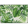 thumbnail image 4 of Dreamtimes Tropical Leaves Exotic Area Rug, 36"x24" Summer Bright Green Non-Slip Washable Indoor Door Mat, Absorbent Floor Mat for Bedroom Kitchen Entryway Bathroom, 4 of 7