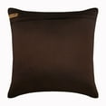 thumbnail image 3 of Dark Brown Throw Pillows Cover, Green Sequins Leaf Botanical Pillows Cover, Pillow Covers 14x14 inch (35x35 cm), Square Silk Pillows Cover, Floral, Tropical - Tulip Tropicava, 3 of 5