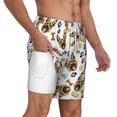 thumbnail image 3 of Picia German Shepherd Dog pattern Mens Swim Trunks with Compression Liner Stretch Beach Shorts Quick Dry with Zipper Pockets No-Chafing Board Shorts-Medium, 3 of 9