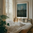 thumbnail image 3 of Two Bridges - Manhattan New York Photography City Skyline Bridge Architecture Travel Poster Water Nightlife Oak Framed Wall Art Print 9 x 12 inches, 3 of 12
