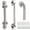 Brushed Nickel-16 Inch (Pack of 2), variant on Shower Grab Bar Chrome Polished 16 Inch (Pack of 2) Bath Safety Handle