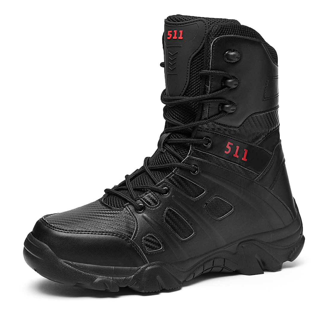 TENGTA Men's Military Tactical Boots, Water Repellent Lightweight Mid